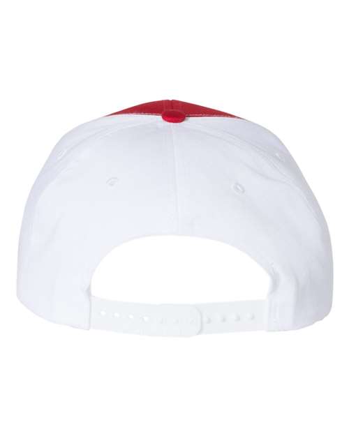 Twill Back Trucker Cap - Red/ White Back