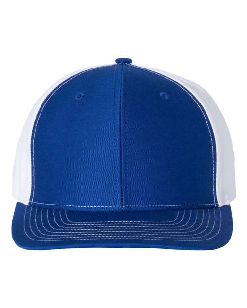 Twill Back Trucker Cap - Royal/ White Front