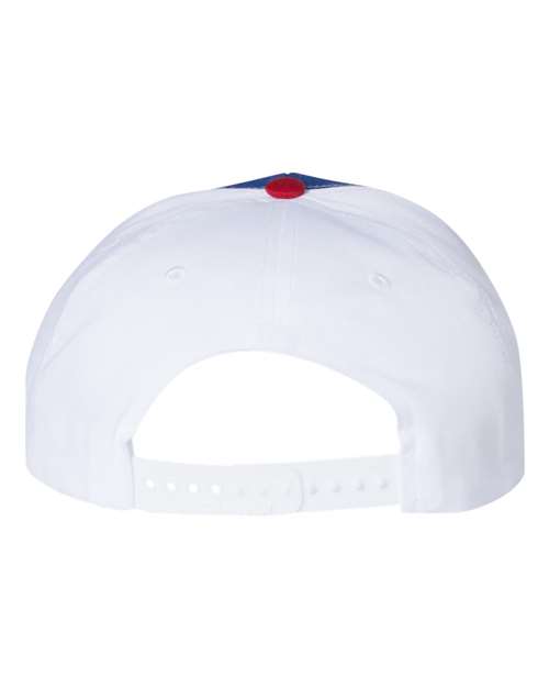 Twill Back Trucker Cap - Royal/ White/ Red Back