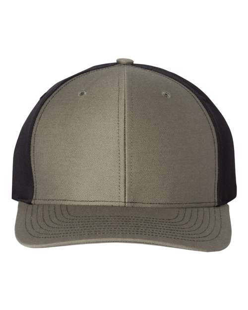 Twill Back Trucker Cap - Loden/ Black Front