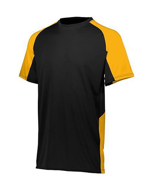 Youth Cutter Jersey - Black/ Gold Front