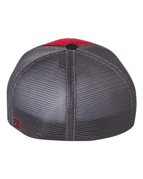 Pulse Sportmesh R-Flex Cap - Red/ Charcoal/ Black Tri Back