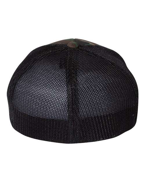 R-Flex Trucker Cap - Army Camo/ Black Back
