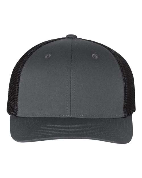 R-Flex Trucker Cap - Charcoal/ Black Front