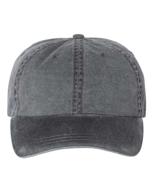 Pigment-Dyed Cap - Black Front