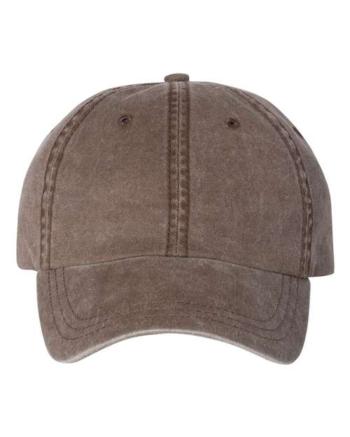 Pigment-Dyed Cap - Brown Front