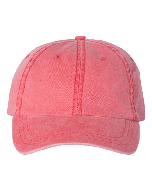 Pigment-Dyed Cap - Red Front