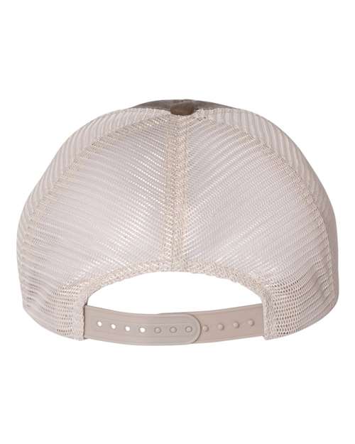 Pigment-Dyed Trucker Cap - Brown/ Stone Back
