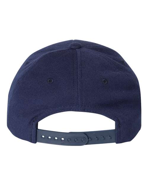 Premium Curved Bill Snapback Cap - Navy Back