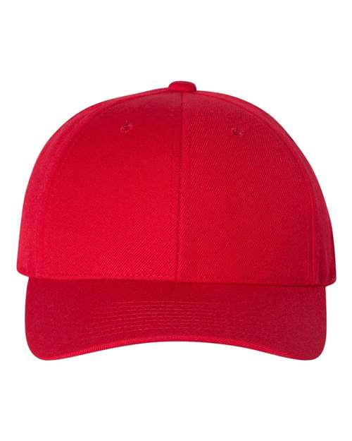 Premium Curved Bill Snapback Cap - Red Front
