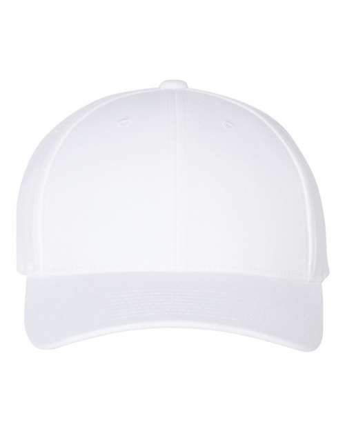 Premium Curved Bill Snapback Cap - White Front