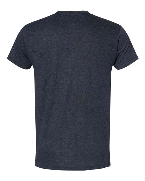 Unisex USA-Made Triblend T-Shirt - Tri Navy Back