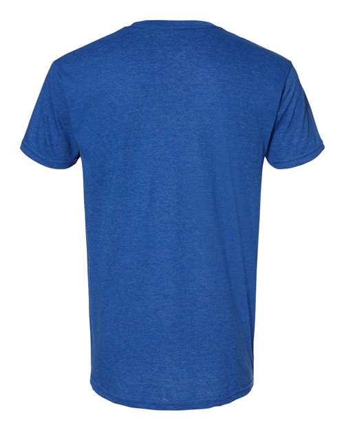 Unisex USA-Made Triblend T-Shirt - Tri Royal Blue Back