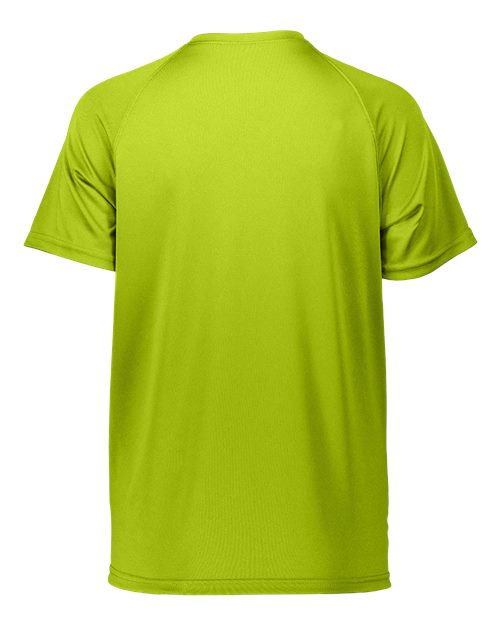 Women's Attain Wicking V-Neck T-Shirt - Lime Back