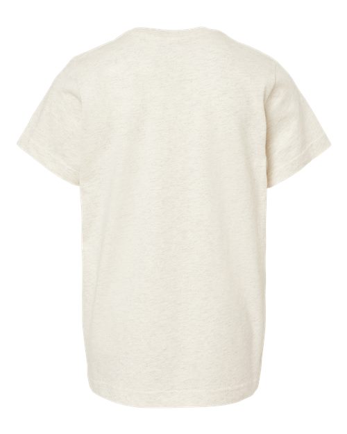 Youth Fine Jersey Tee - Natural Heather Back