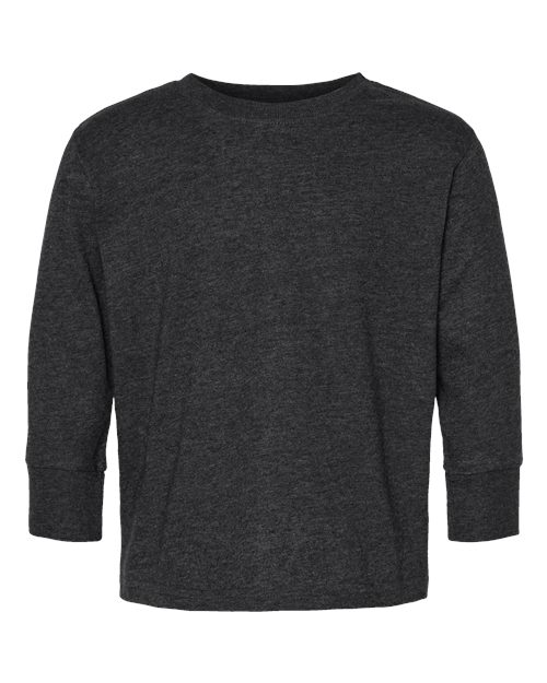 Toddler Fine Jersey Long Sleeve Tee - Vintage Smoke Front