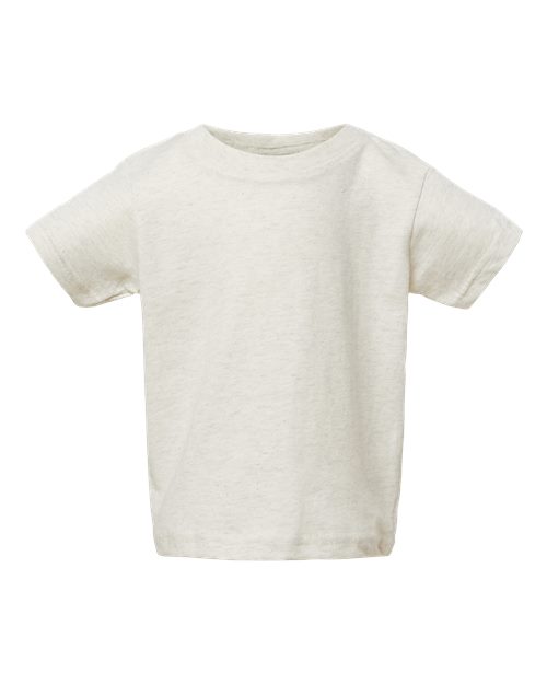 Infant Fine Jersey Tee - Natural Heather Front