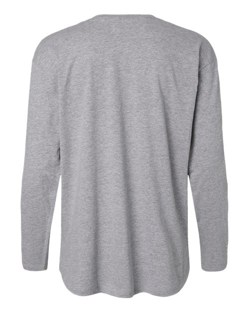 Women's Fine Jersey Long Sleeve Tee - Heather Back