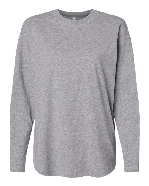 Women's Fine Jersey Long Sleeve Tee - Heather Front