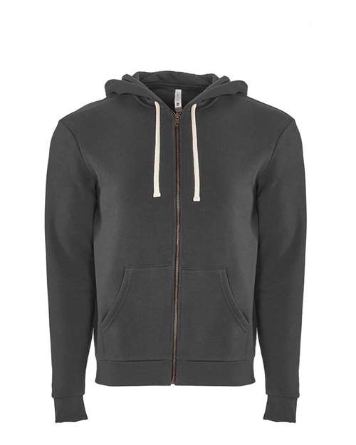 Unisex Santa Barbara Full-Zip Hoodie Sweatshirt - Heavy Metal Front