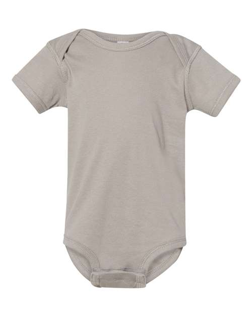 Infant Baby Rib Bodysuit - Titanium Front