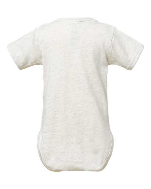 Infant Fine Jersey Bodysuit - Natural Heather Back