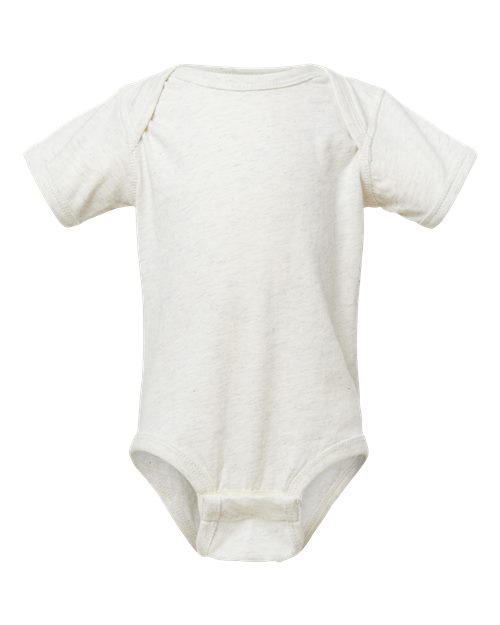 Infant Fine Jersey Bodysuit - Natural Heather Front