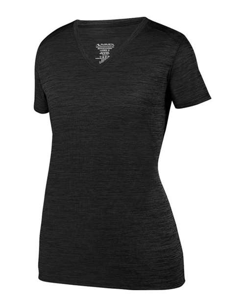 Augusta Sportswear Women's Shadow Tonal Heather Training V-Neck T-Shirt - Side