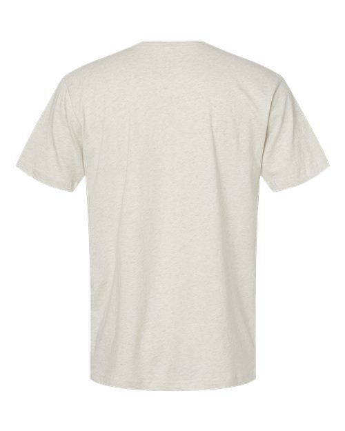 Unisex Fine Jersey Tee - Natural Heather Back