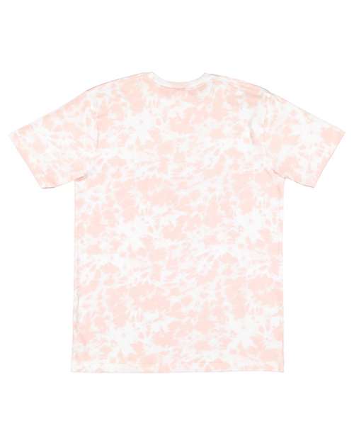 Unisex Fine Jersey Tee - Rose Tie Dye Back