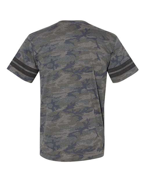 Men's Football Fine Jersey Tee - Vintage Camo/ Vintage Smoke Back