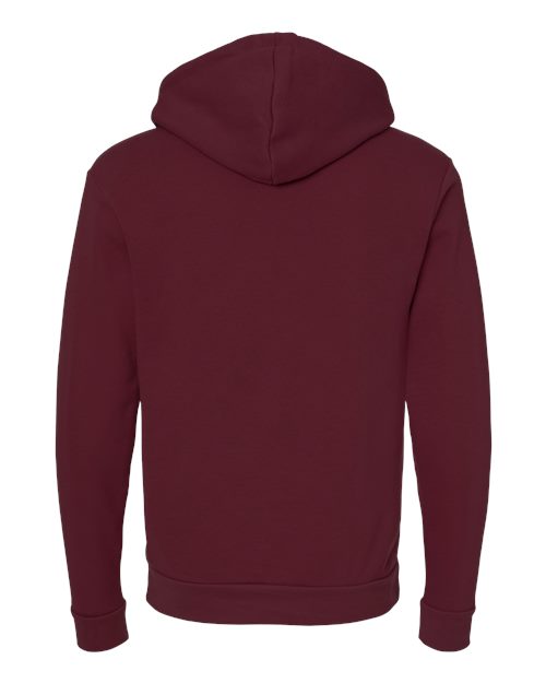 Unisex Santa Barbara Hoodie Sweatshirt - Maroon Back