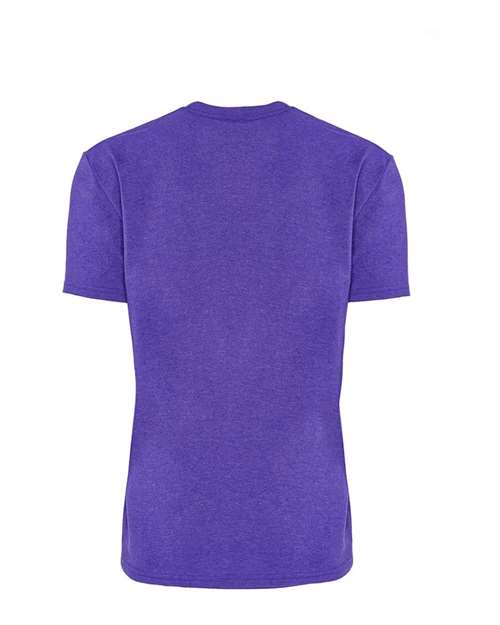 Unisex Eco Performance T-Shirt - Heather Sapphire Back