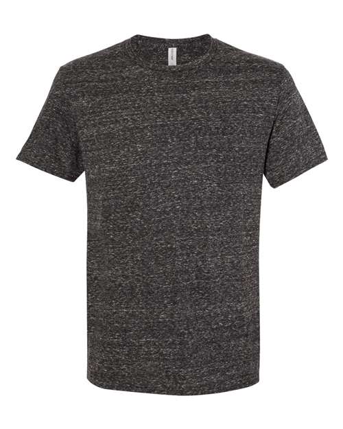 Unisex Snow Heather Jersey T-Shirt - Black Ink Front