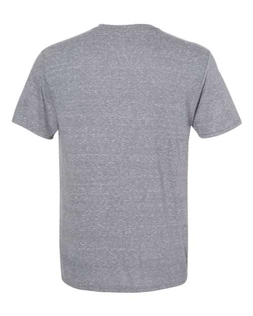 Unisex Snow Heather Jersey T-Shirt - Charcoal Back