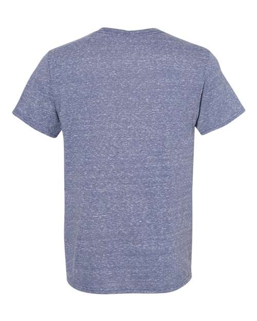 Unisex Snow Heather Jersey T-Shirt - Denim Back