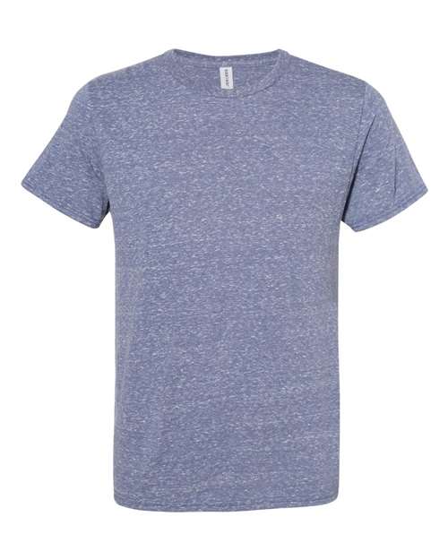 Unisex Snow Heather Jersey T-Shirt - Denim Front