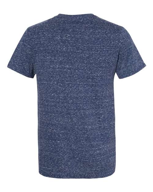 Unisex Snow Heather Jersey T-Shirt - Navy Back