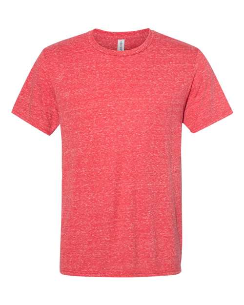 Unisex Snow Heather Jersey T-Shirt - Red Front