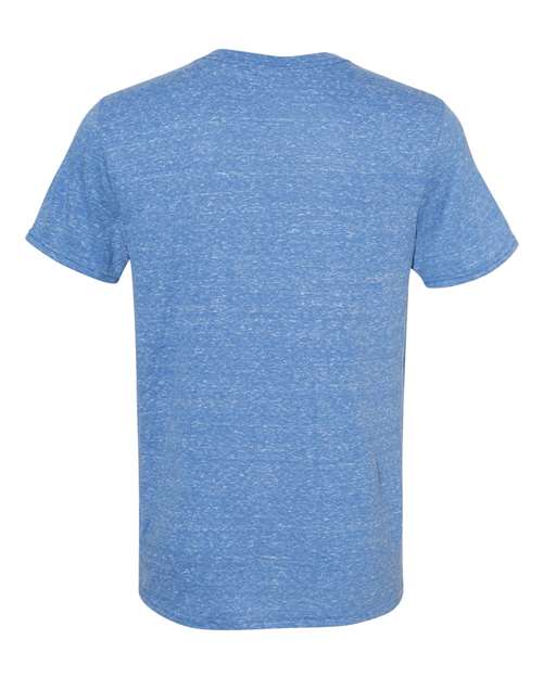 Unisex Snow Heather Jersey T-Shirt - Royal Back
