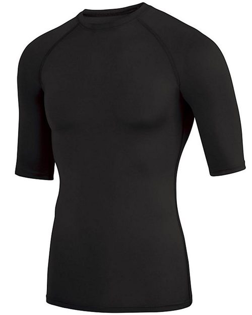 Men's Hyperform Compression Half Sleeve Shirt - Black Front