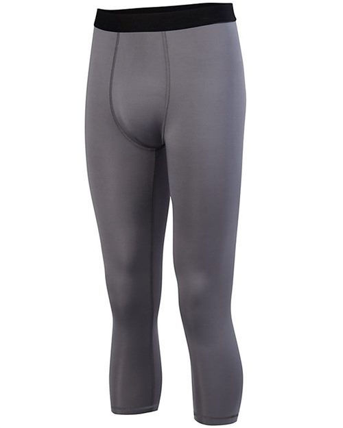 Men's Hyperform Compression Calf-Length Tights - Black Front
