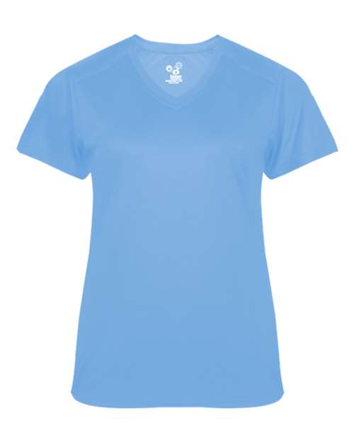 Women's  Ultimate SoftLock™ V-Neck T-Shirt - Columbia Blue Front