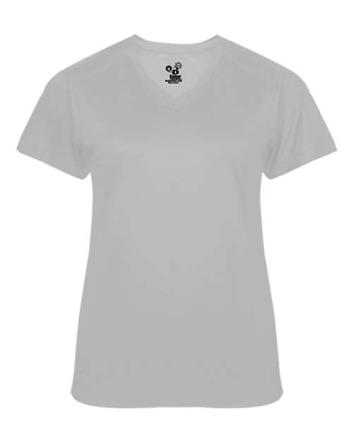 Women's  Ultimate SoftLock™ V-Neck T-Shirt - Silver Front