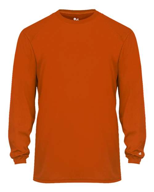 Youth B-Core Long Sleeve T-Shirt - Burnt Orange Front