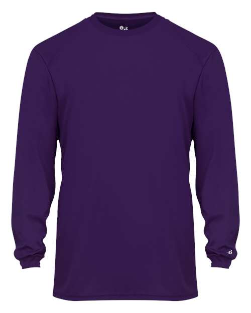Youth B-Core Long Sleeve T-Shirt - Purple Front