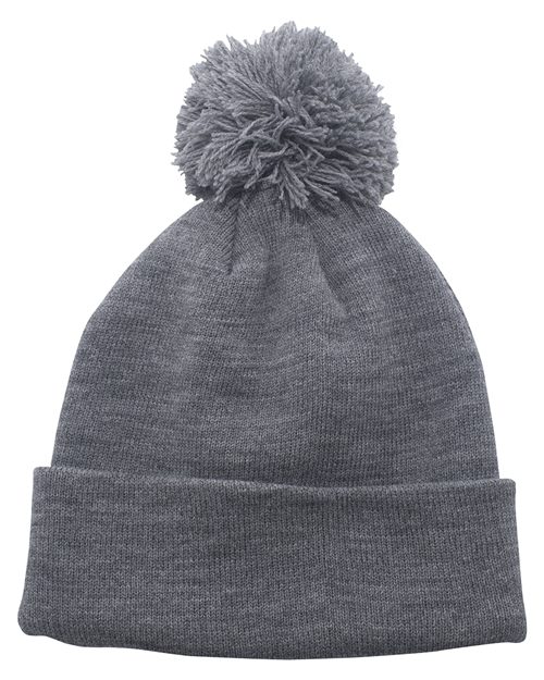 Pom Beanie - Black Front