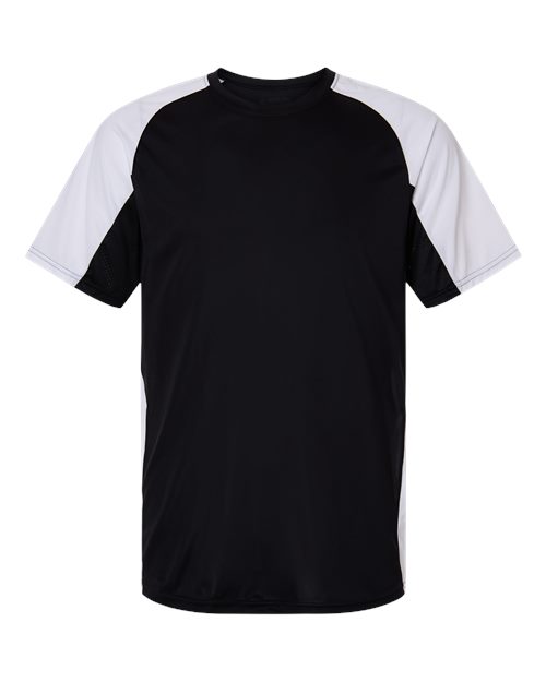 Men's Cutter Jersey - Black/ White Front