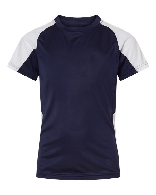 Youth Cutter Jersey - Navy/ White Front