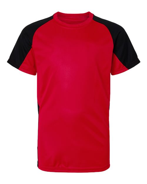 Youth Cutter Jersey - Red/ Black Front